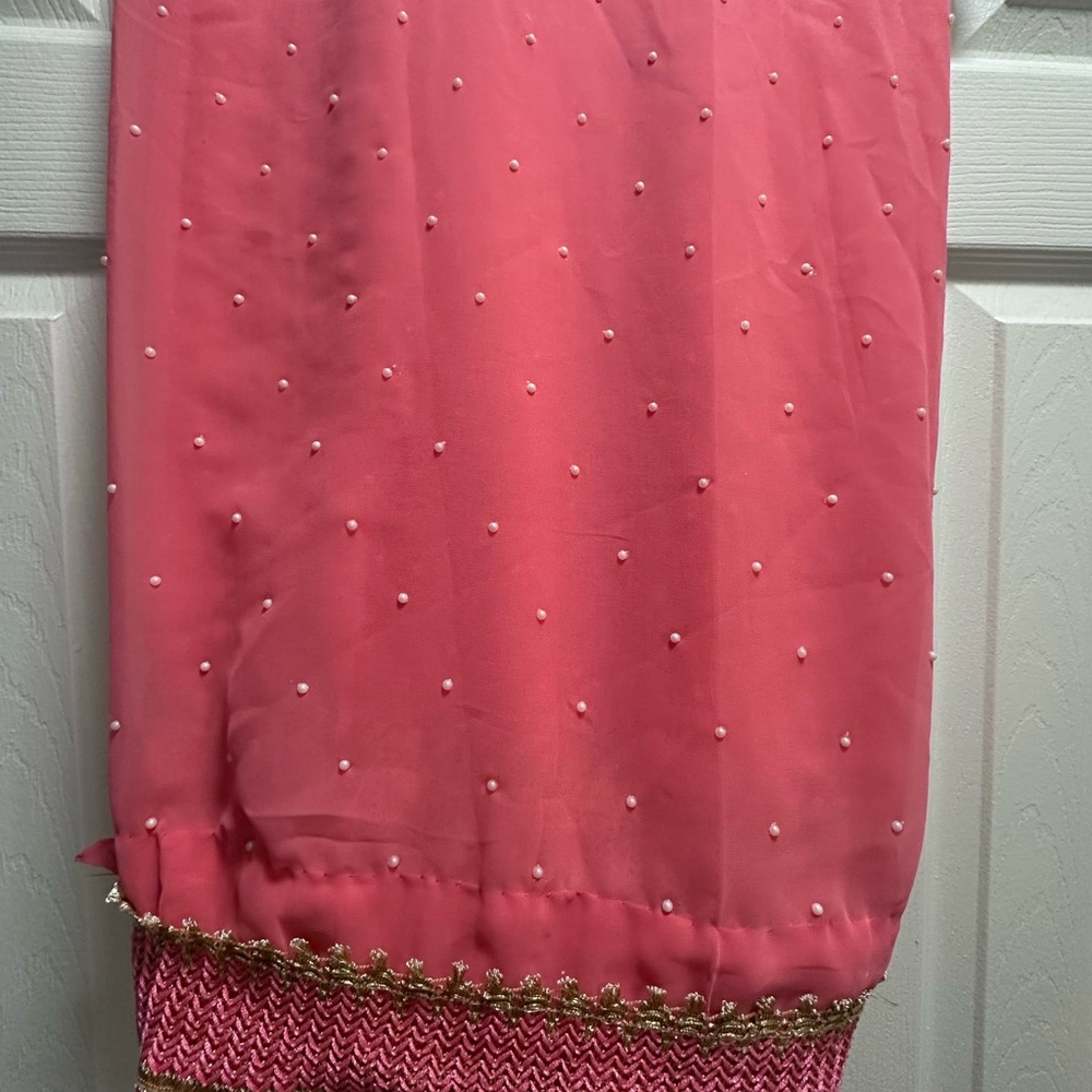 Elegant Pink Ethnic Indian Wedding Saree
